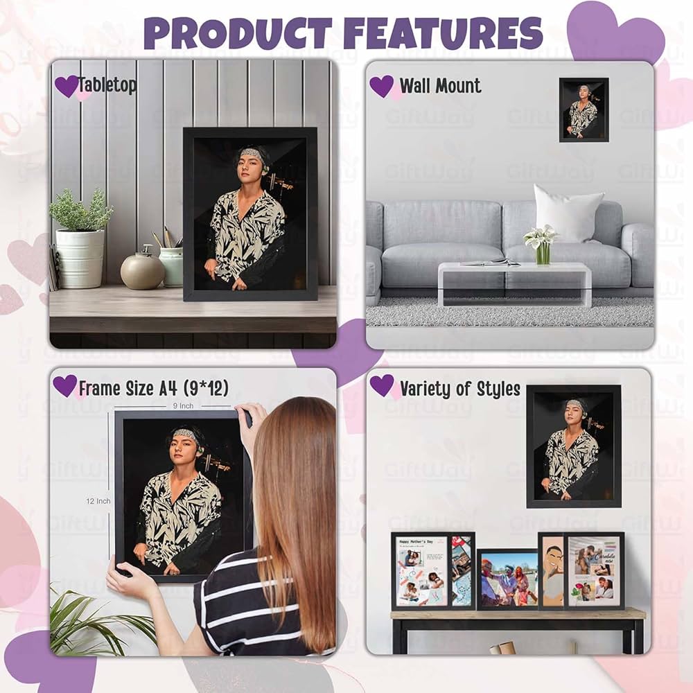 Giftway BTS Boy Taehyung V | Hottest Photo Frame | Bangtan